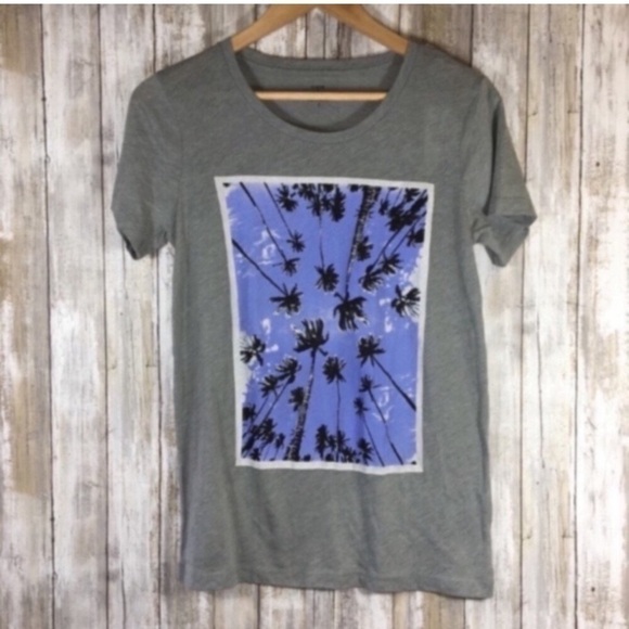 J. Crew Tops - NWT J. Crew Collector Tees Grey Palm Tree Tee